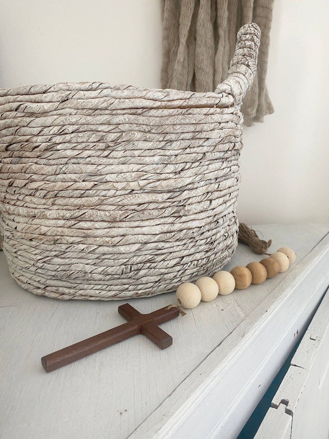 Simply Styled Art - Wood Cross Garland Stained