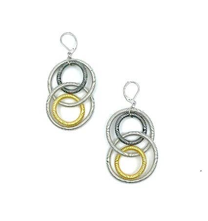 Sea Lily - L5K-E - Multi Large Wire Loop Earring
