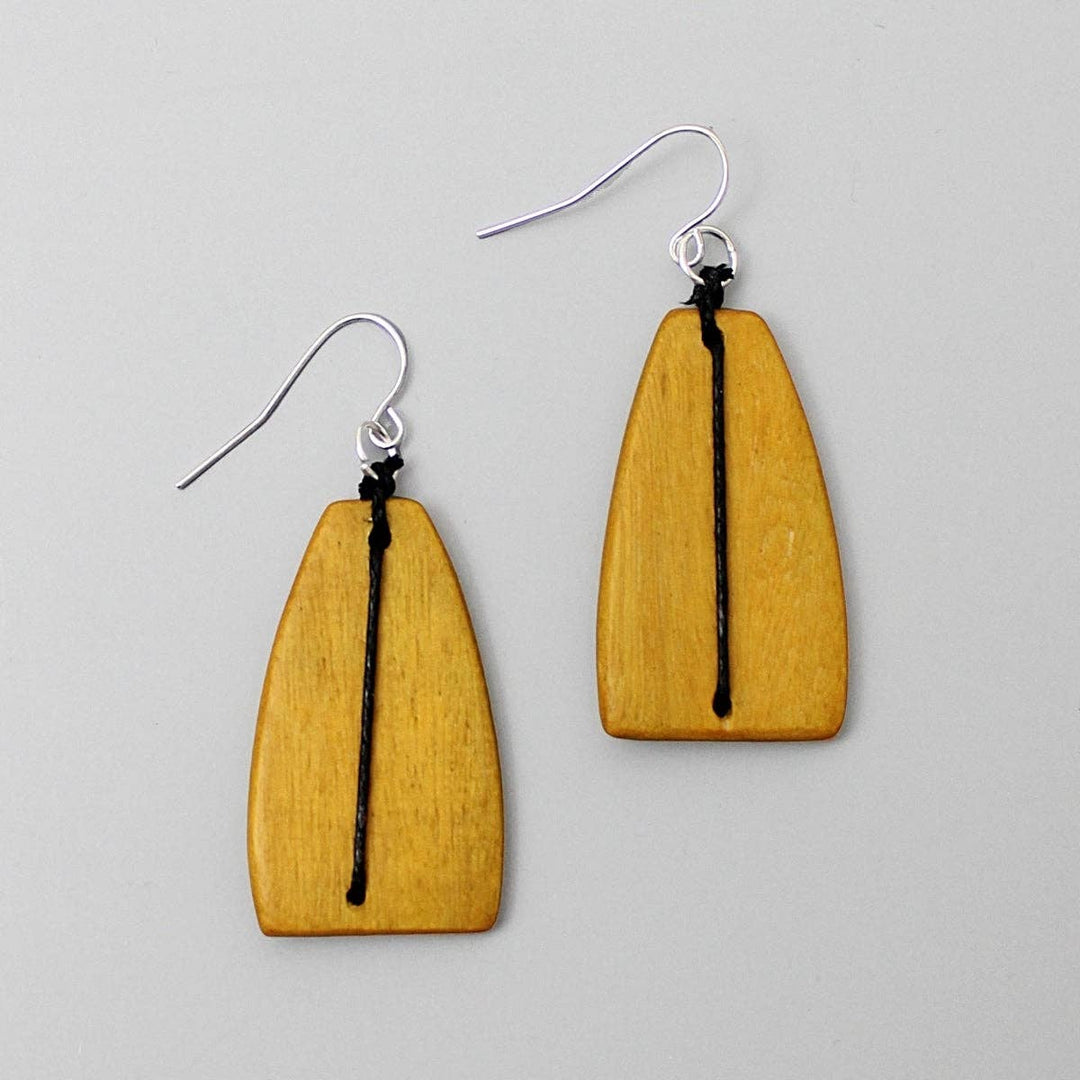 Sylca Designs - Yellow Thread Statement Earrings