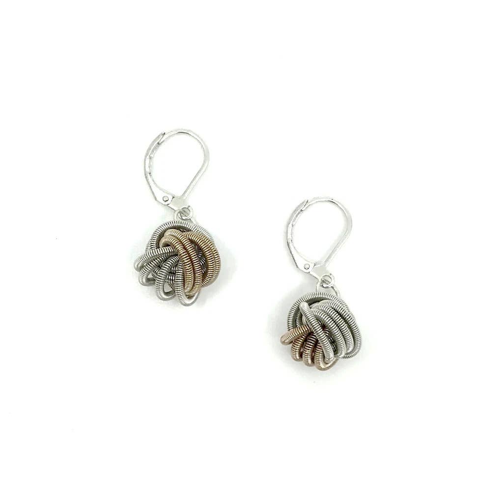 S72B-KE - Champagne Knot Earring