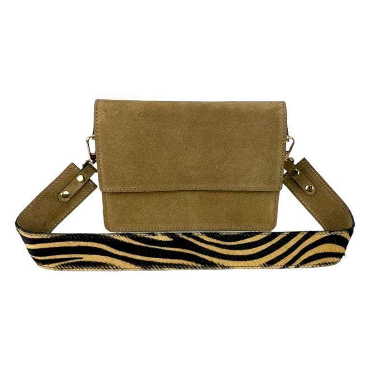 Bolso Bandolera Piel para Mujer con Asa Larga Animal Print