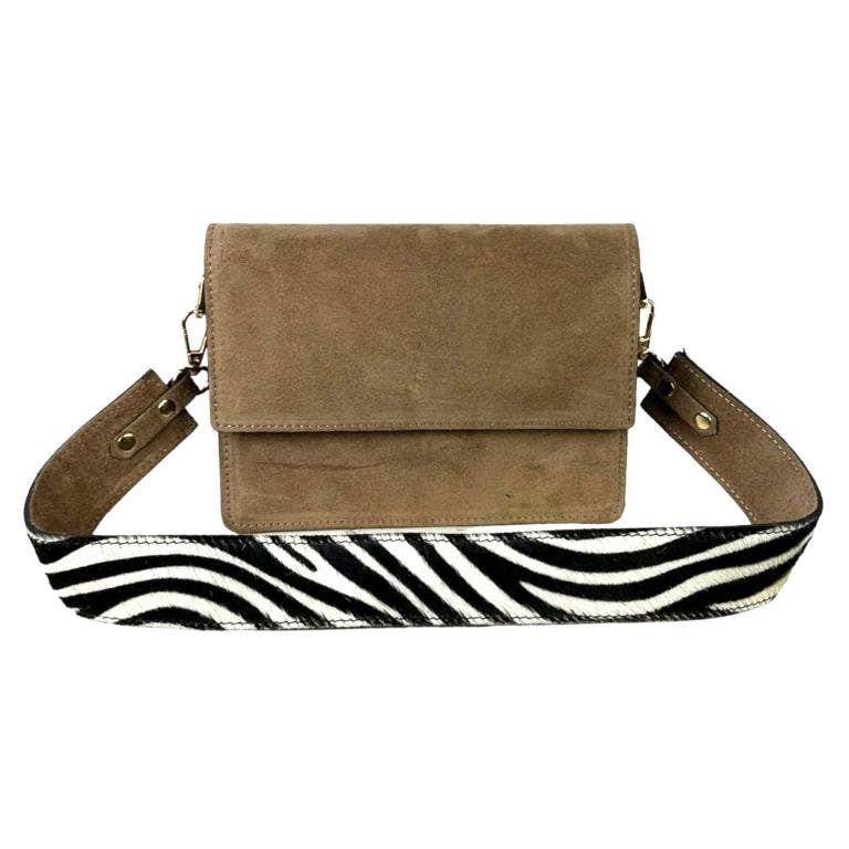 Bolso Bandolera Piel para Mujer con Asa Larga Animal Print