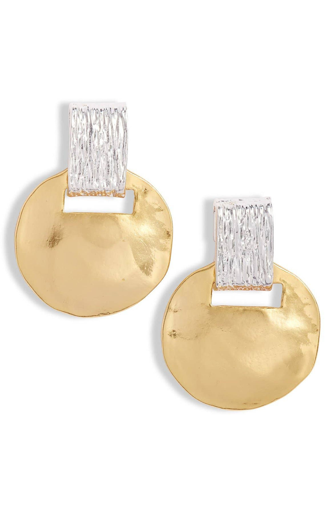 - Mixed Metal statement earrings
