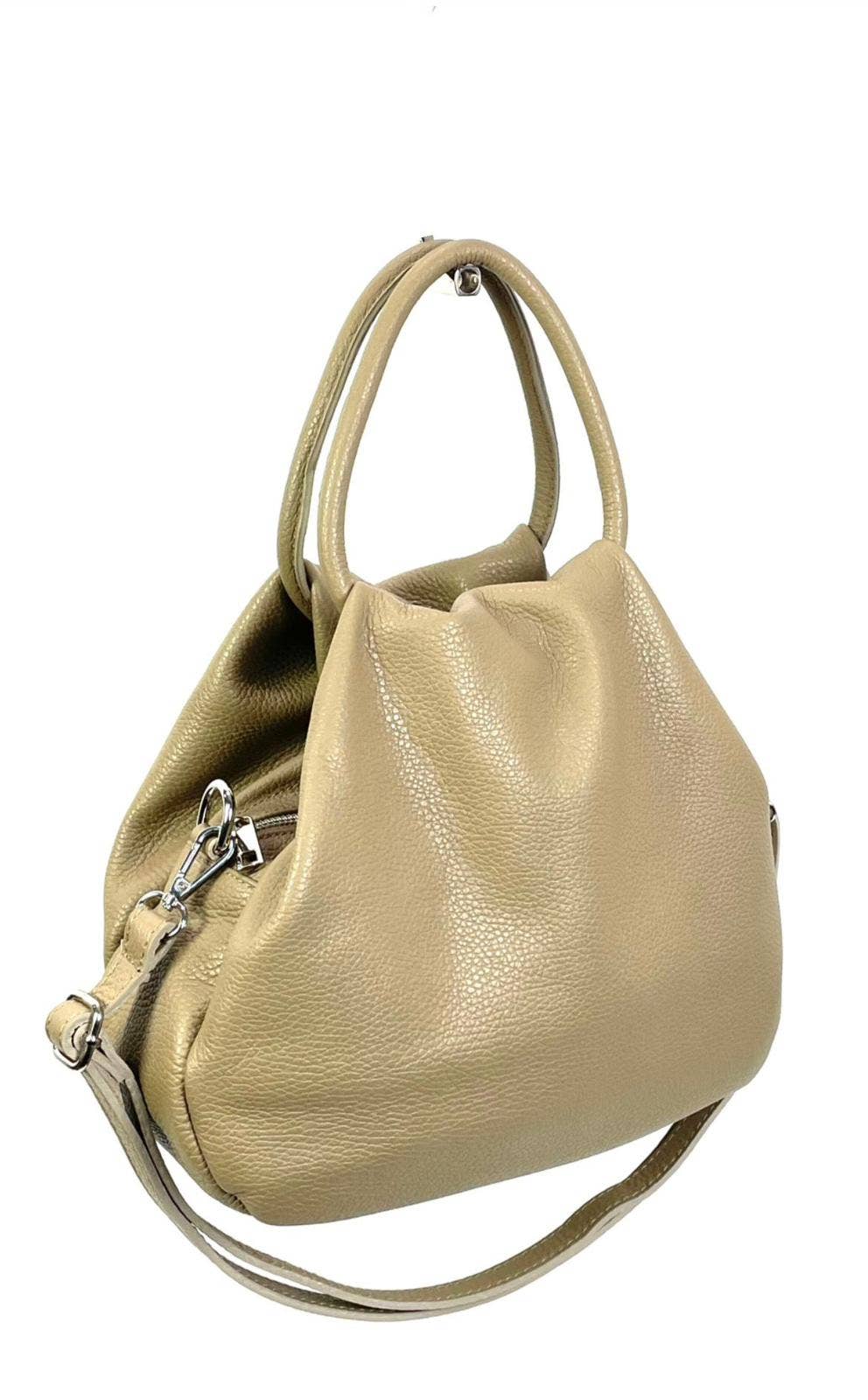 Bolso Bombonera de Piel Auténtica Italiana para Mujer