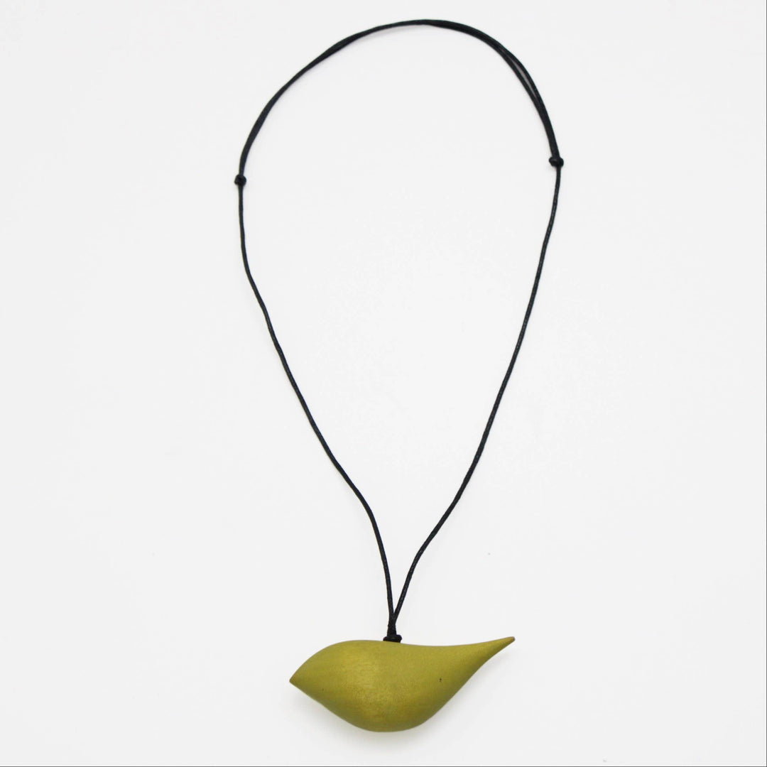 Lime Robin Pendant Necklace