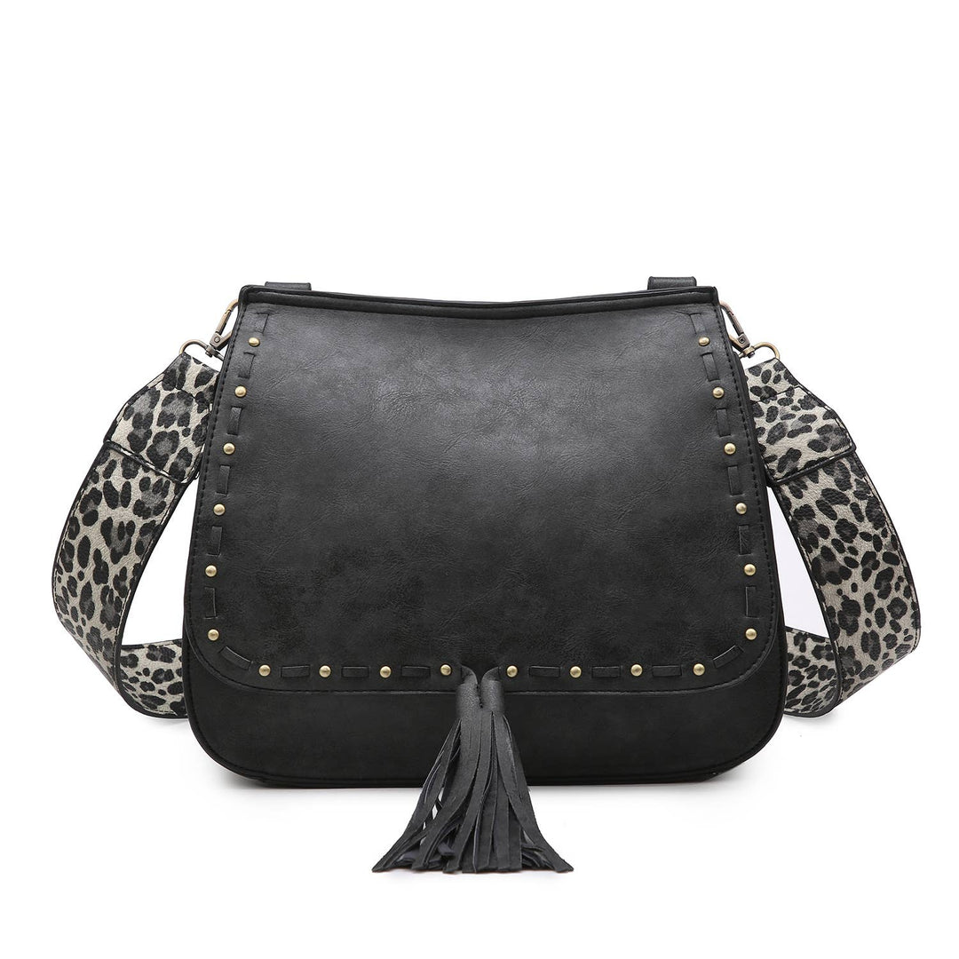 Jen & Co. - M1970 Bailey Crossbody with Print Contrast Strap