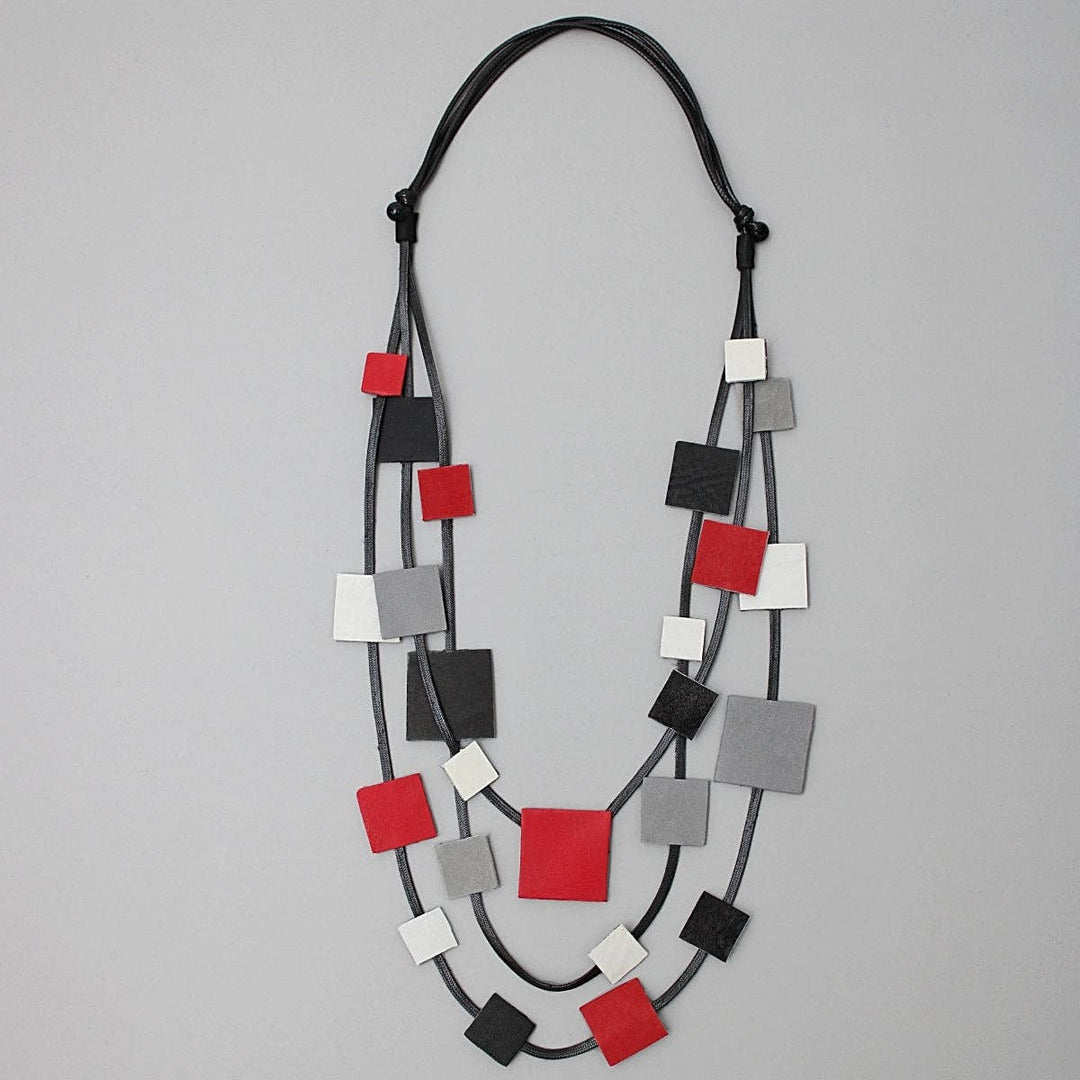 Sylca Designs - Black and Red Lorna Necklace