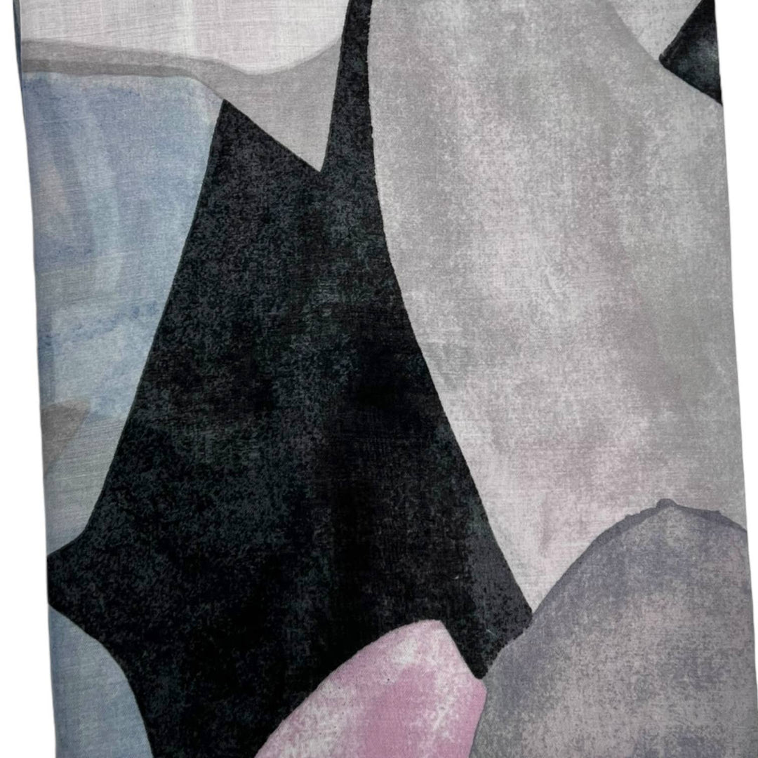 Soft Abstract painting scarf: Beige