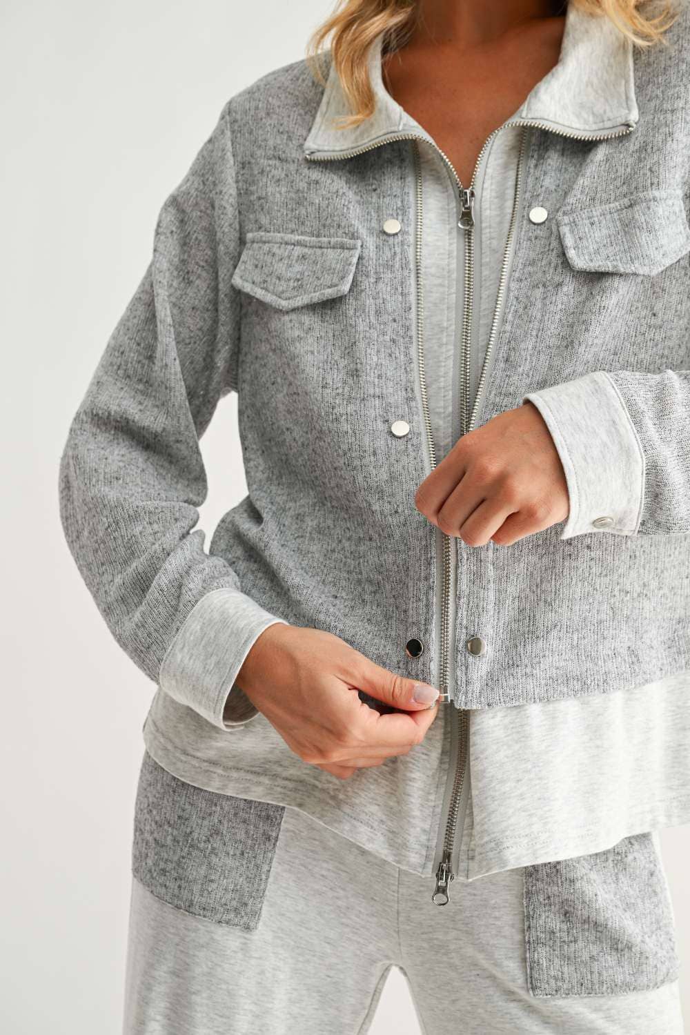 Jacob Jacket: Heather Grey / M