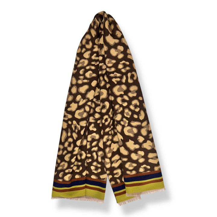 Leopard cashmere blend: Red