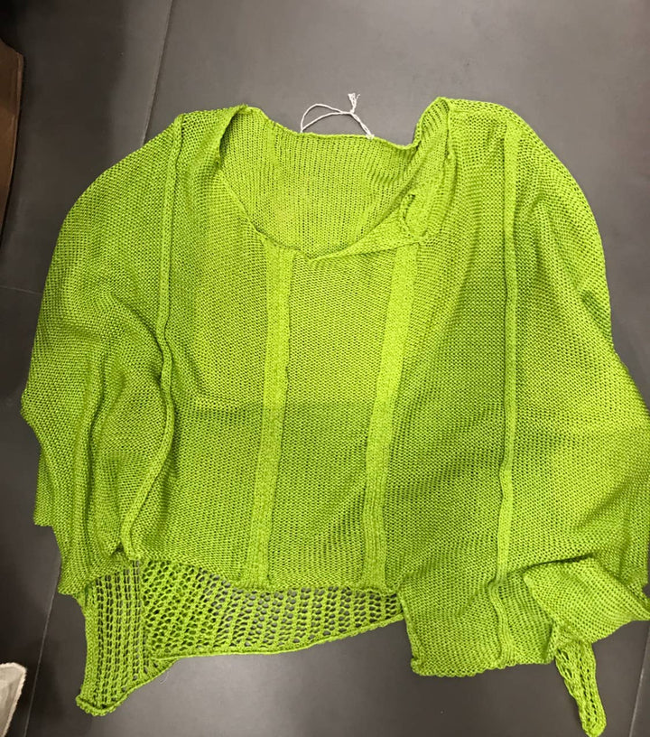 61113 100% COTTON SWEATER: Beige