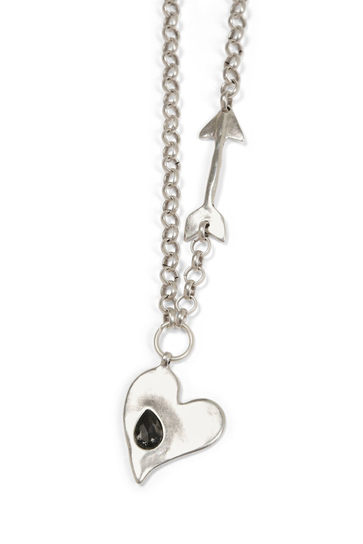 Arrow Heart Pewter Neck - NN3147