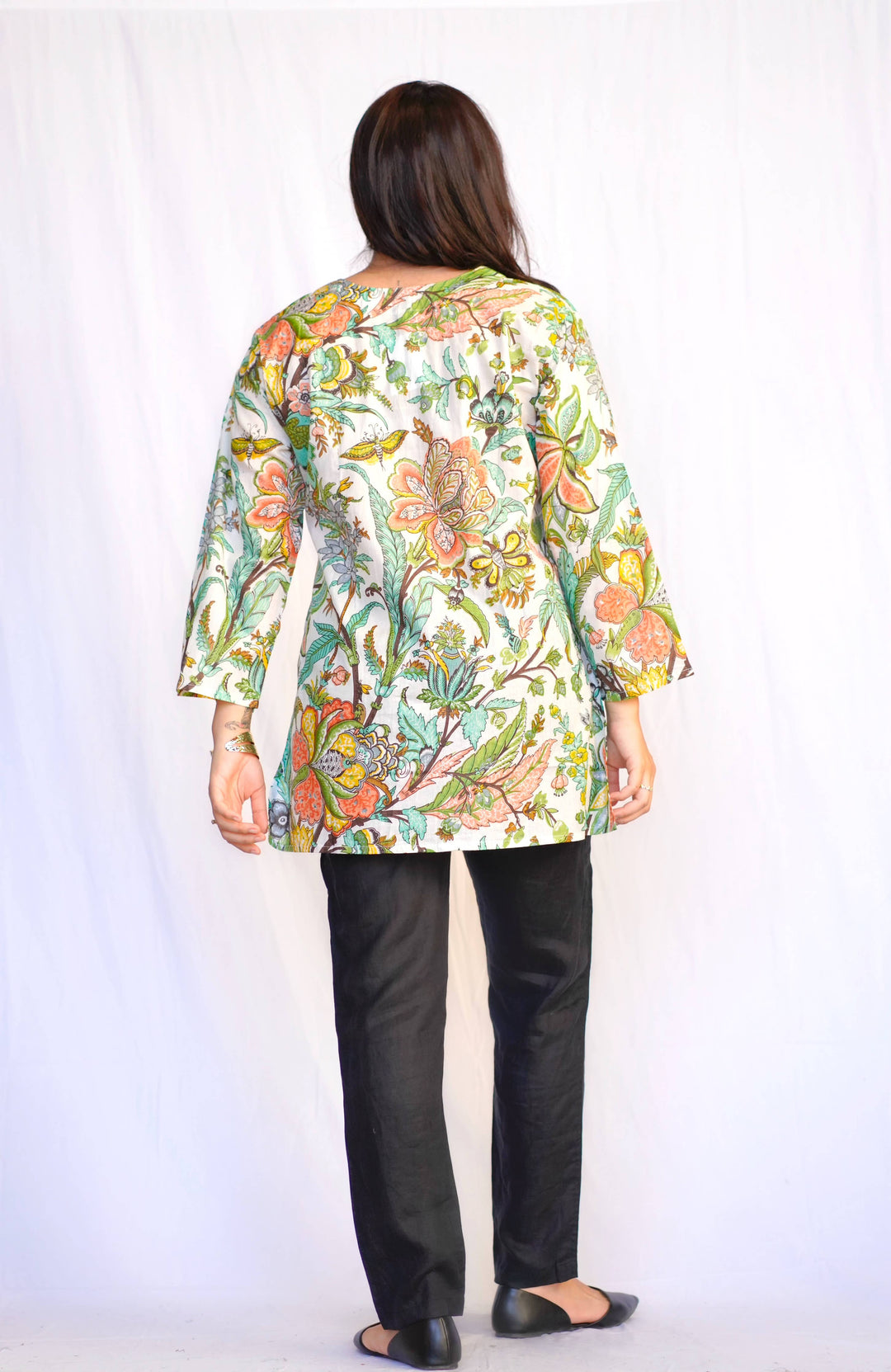 Seafoam Cotton Tunic: L