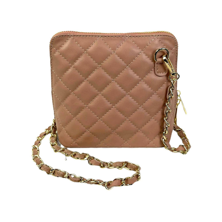 Compact Leather Bag: Garnet