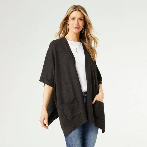 Cardi w/ Pocket Blk