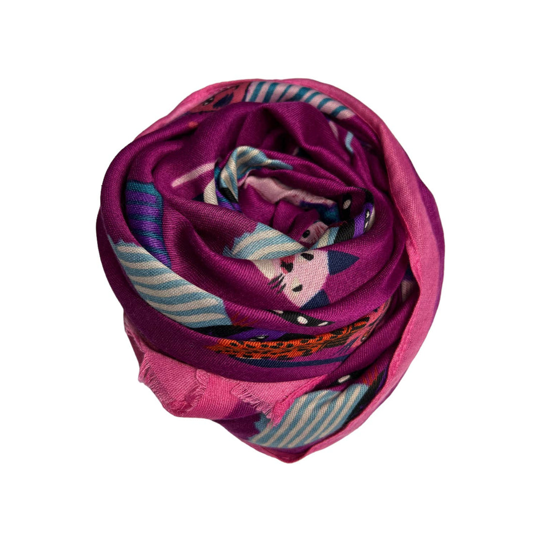 Cat with costumes print: Black