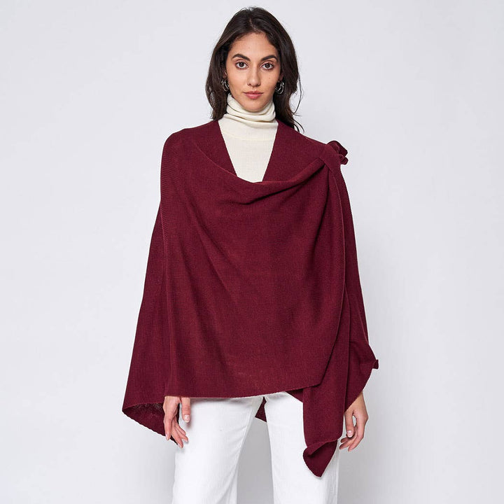 Ruana with Shoulder Strap: IVY