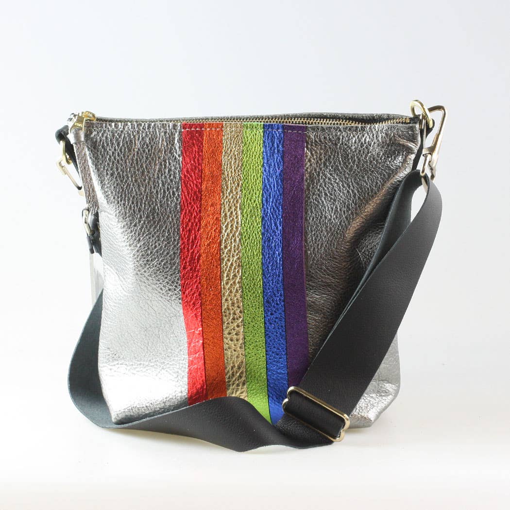 Graham Crossbody: Jet/Silver