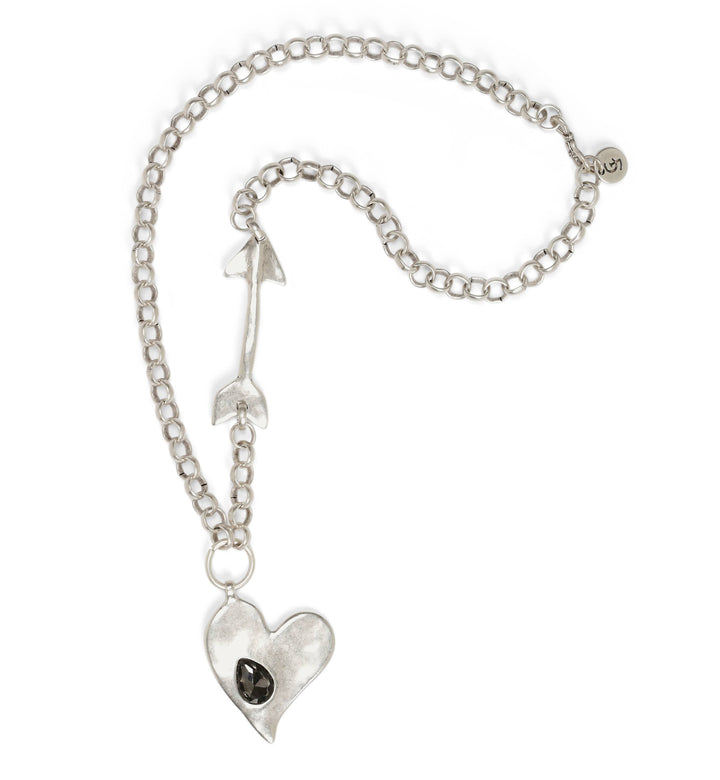 Arrow Heart Pewter Neck - NN3147