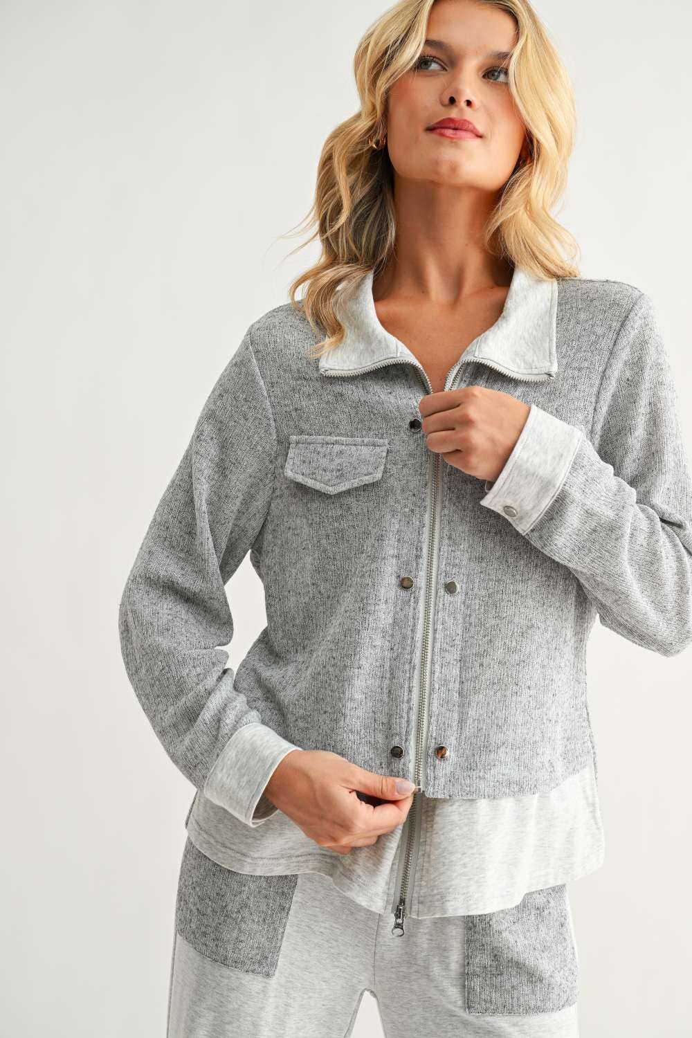 Jacob Jacket: Heather Grey / S