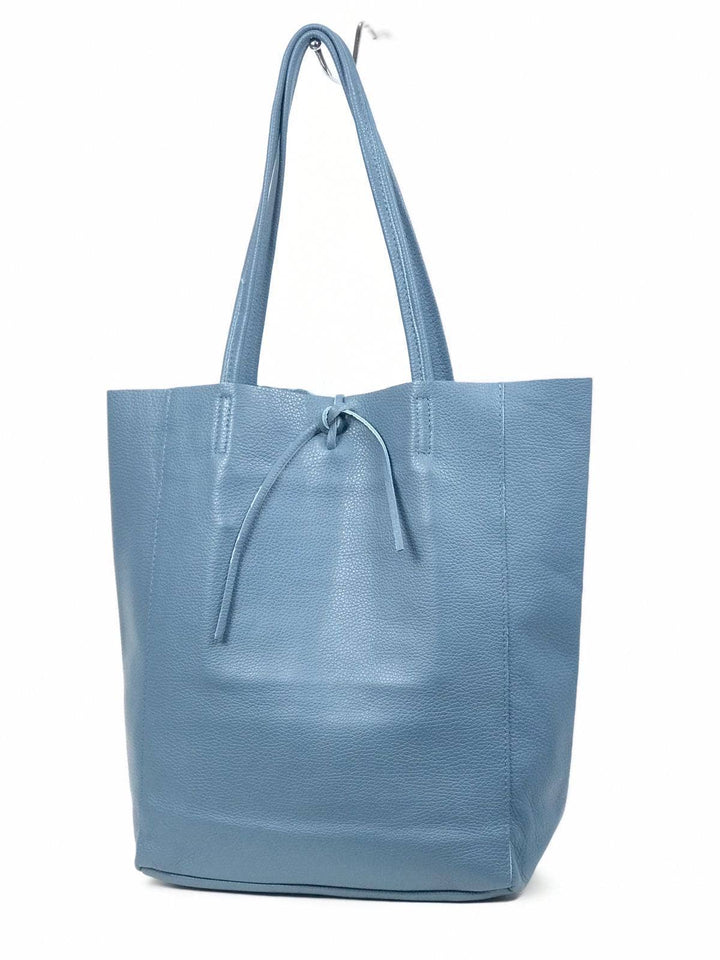 Italian Leather shopper: Black
