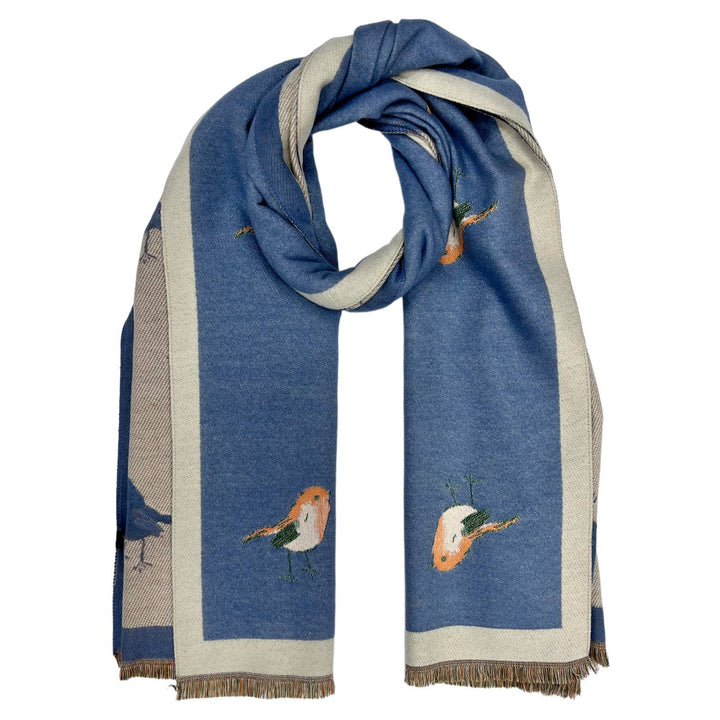 Robin Scarf Cashmere Navy