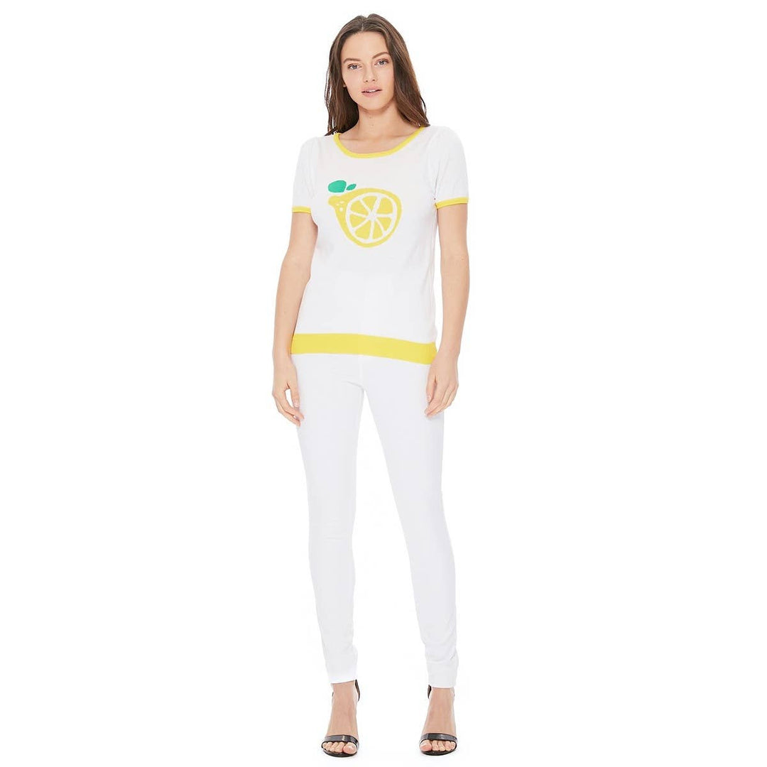 Lemon Print Sweater : / L