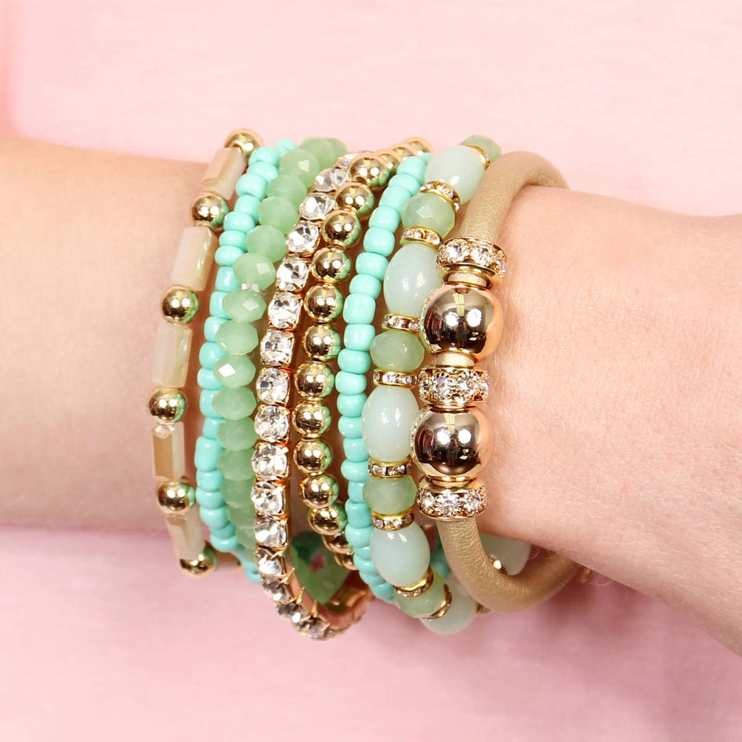 MULTI LINE BRACELET: BLACK