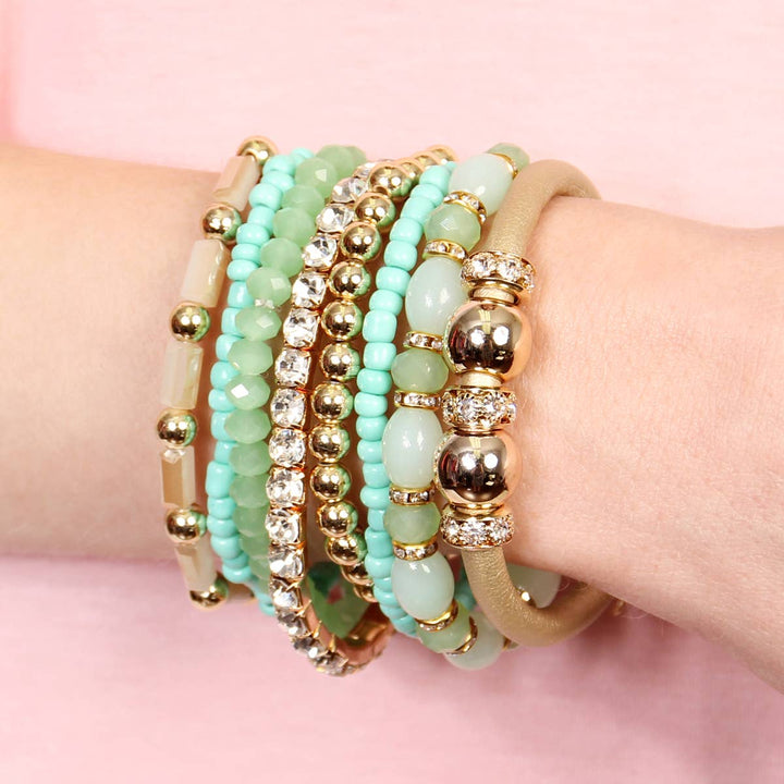 MULTI LINE BRACELET: NATURAL