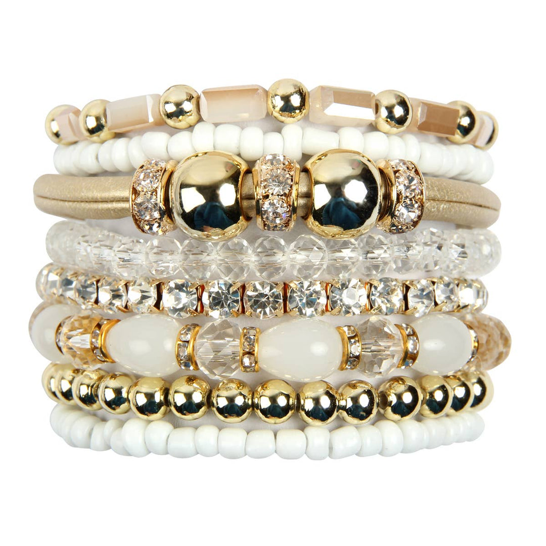 MULTI LINE BRACELET: BLACK