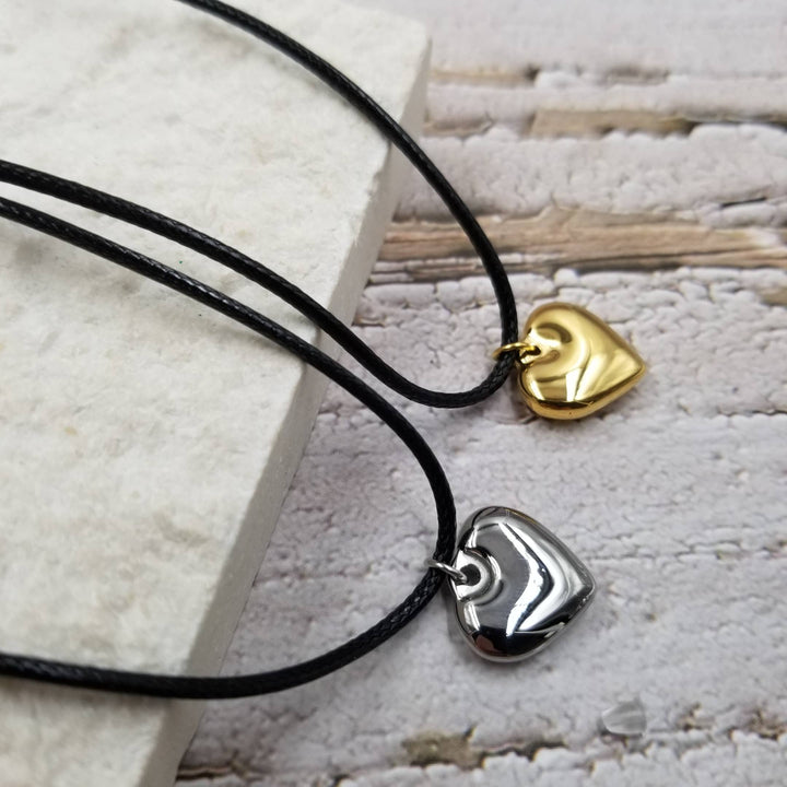Heart Necklace : Silver