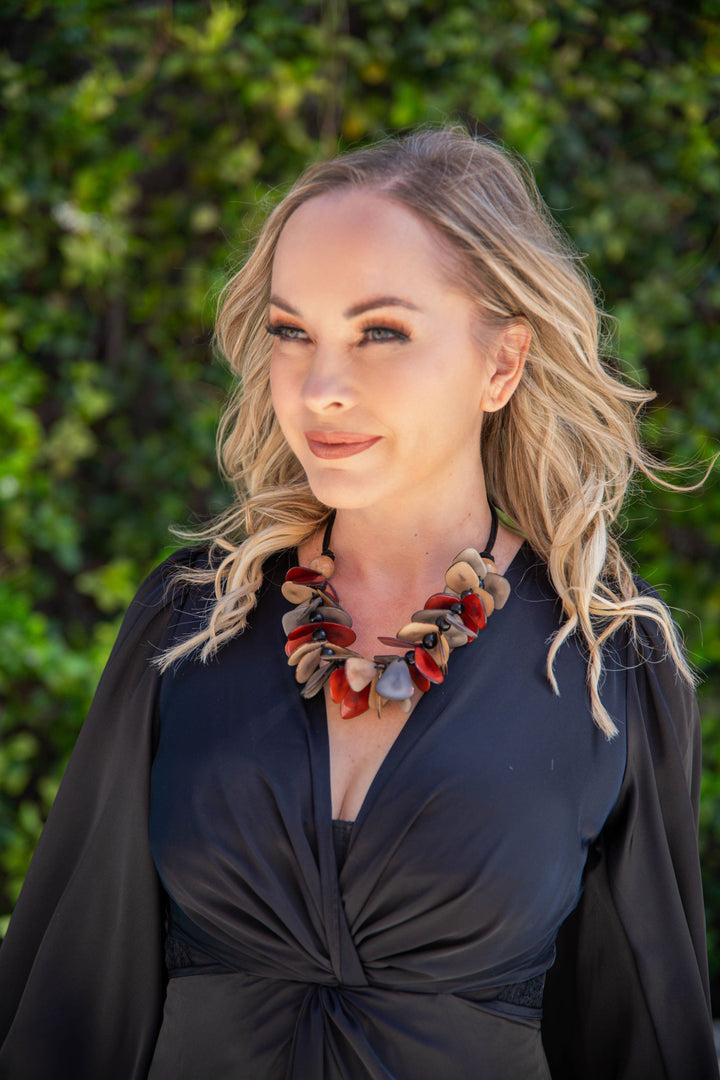 Mariposa Necklace: Olive Combo