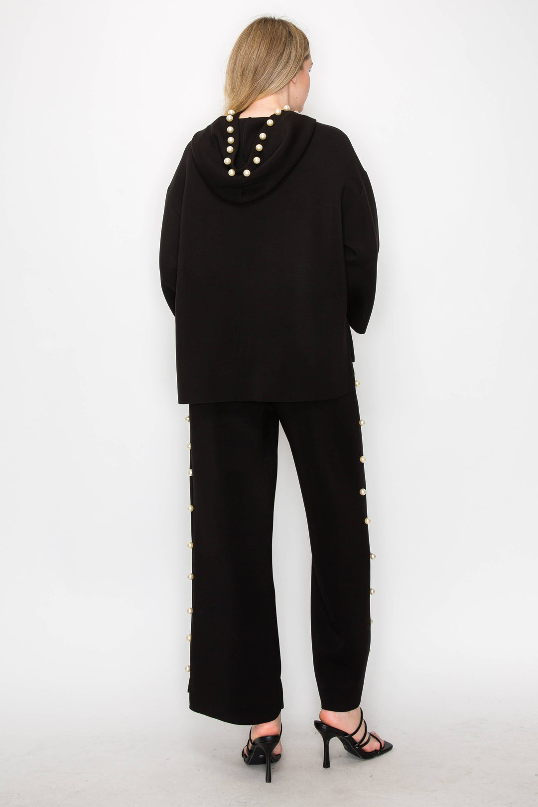 Francine Scuba Pearl Hoodie: White / M