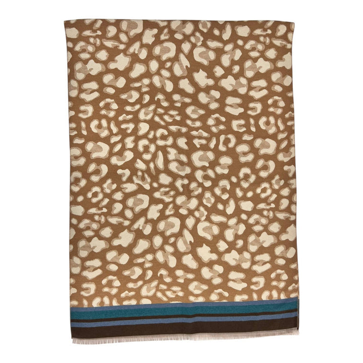 Leopard cashmere blend: Red