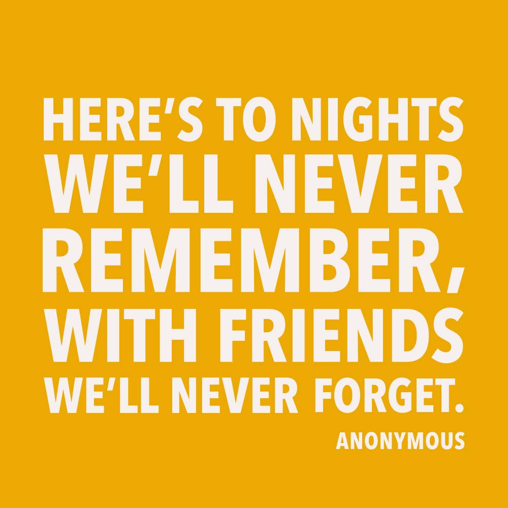 Party Napkins | To Nights We'll Never forget