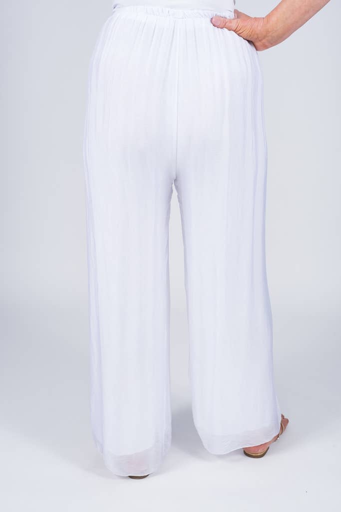 Roxy Silk Straight Leg Pant Orchid