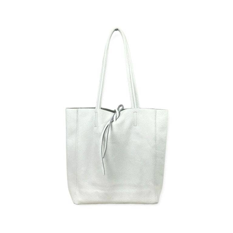 Leather Tote Bag: Brown