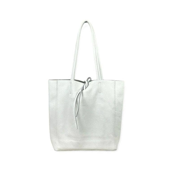 Leather Tote Bag: Brown
