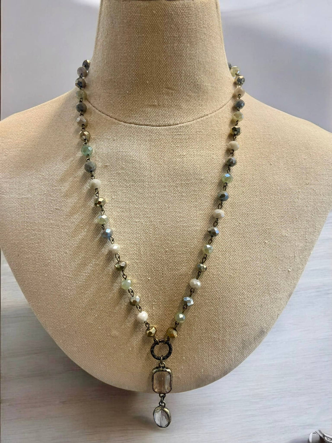 Gigi Necklace with Double Pendant