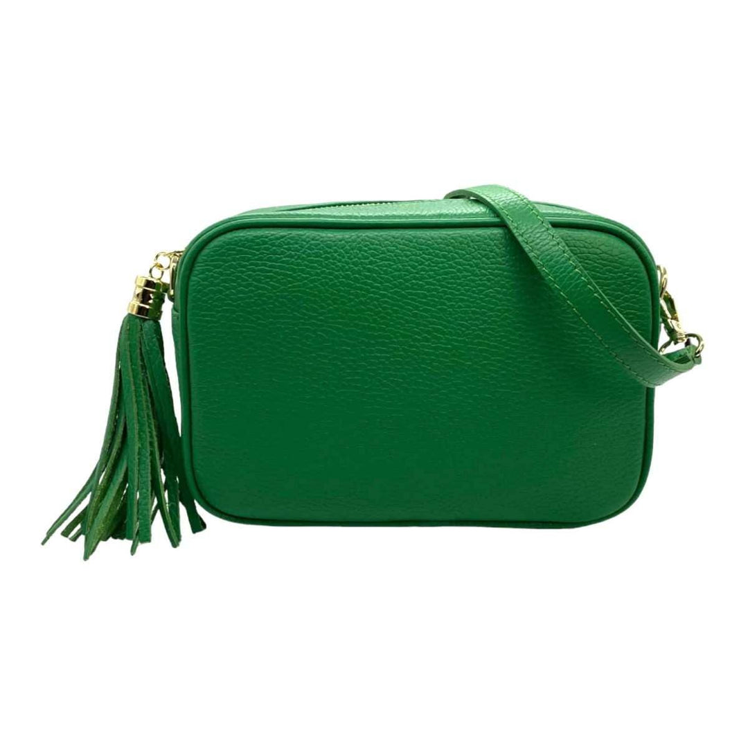 Genuine Leather Bag Tassel: Camel