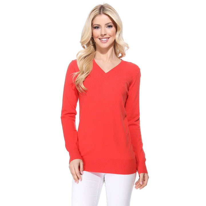 V-Neck Soft Sweater  MK5501: NAVY / S