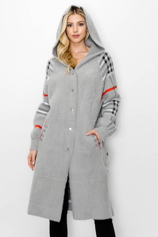 Sonnai Sweater Coat: Grey / L / 52092