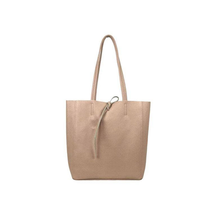 Leather Tote Bag: Black