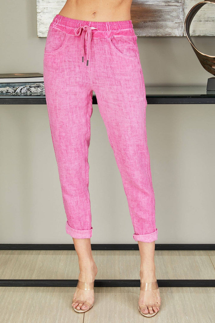 LINEN-FUCHSIA: LARGE