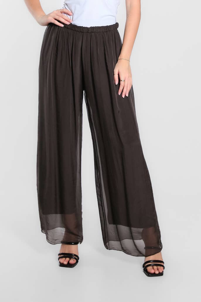 Roxy Silk Straight Leg Pant Orchid