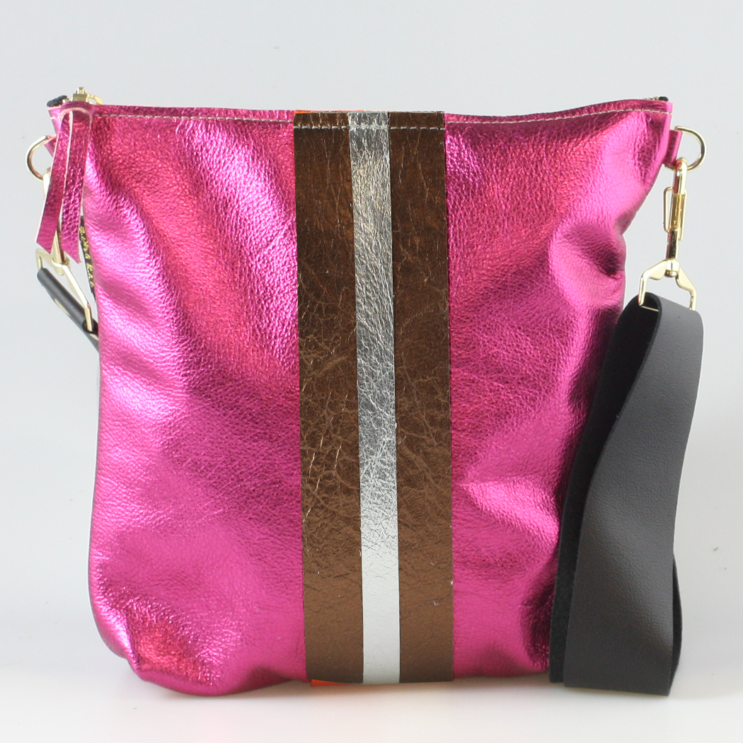 Graham Crossbody: Jet/Silver