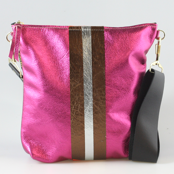 Graham Crossbody: Jet/Silver