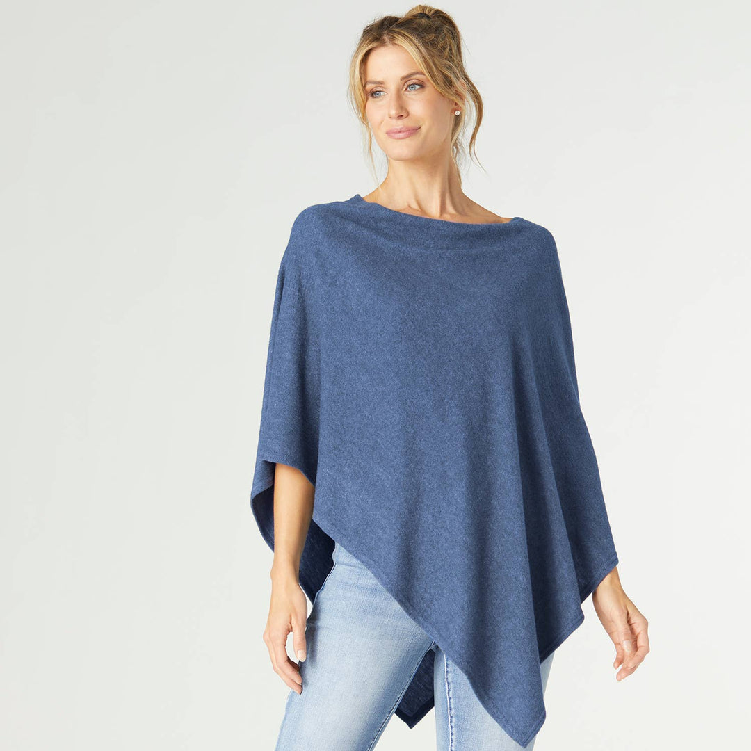 Brushed Poncho: Black