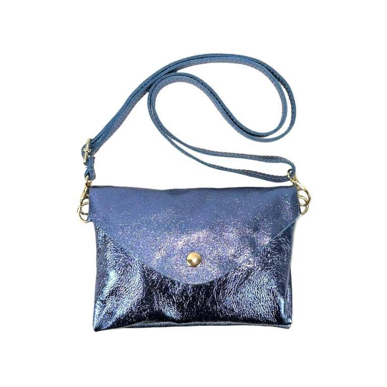 Leather Bag: Silver