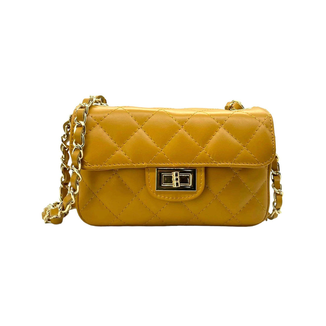 Italian leather Bag: Navy blue